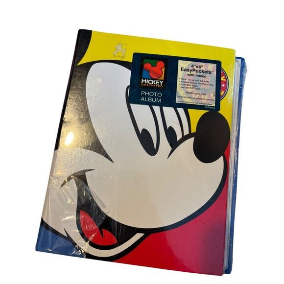 Vintage Mickey Unlimited 4"x6" EasyPockets Photo Album With Memo - Picture 5 of 8